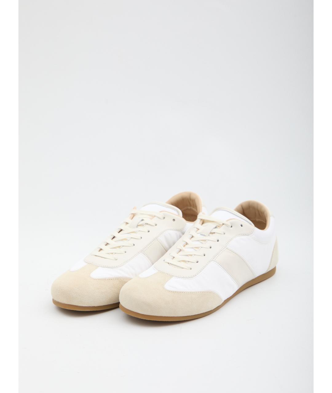 LEMAIRE Белые кожаные низкие кроссовки / кеды, фото 2
