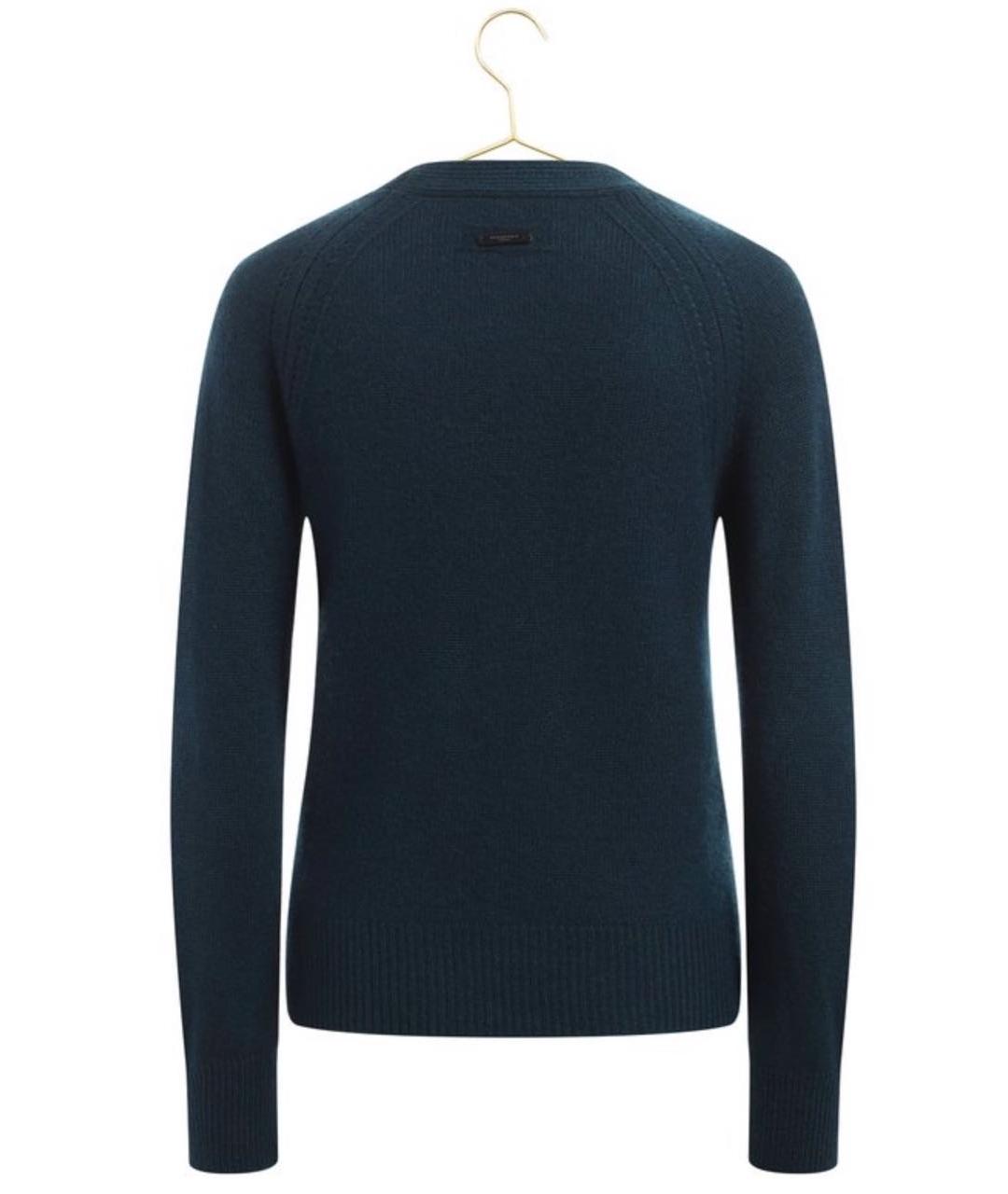 BURBERRY Зеленый кашемировый джемпер / свитер, фото 2