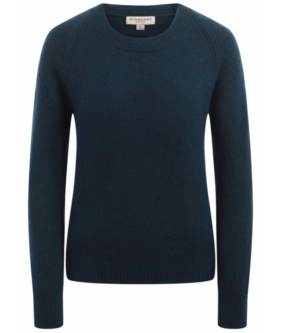 BURBERRY Зеленый кашемировый джемпер / свитер, фото 1