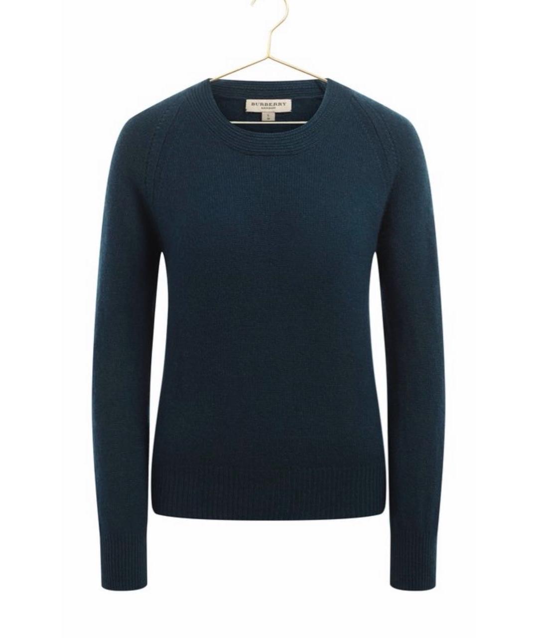 BURBERRY Зеленый кашемировый джемпер / свитер, фото 4