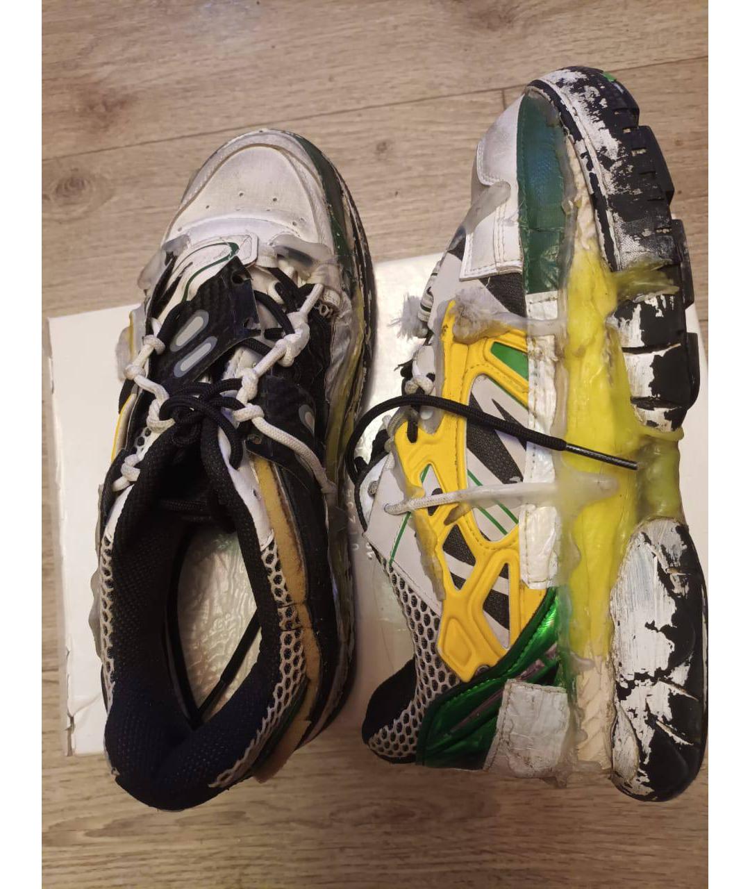 MAISON MARGIELA Кожаные низкие кроссовки / кеды, фото 5