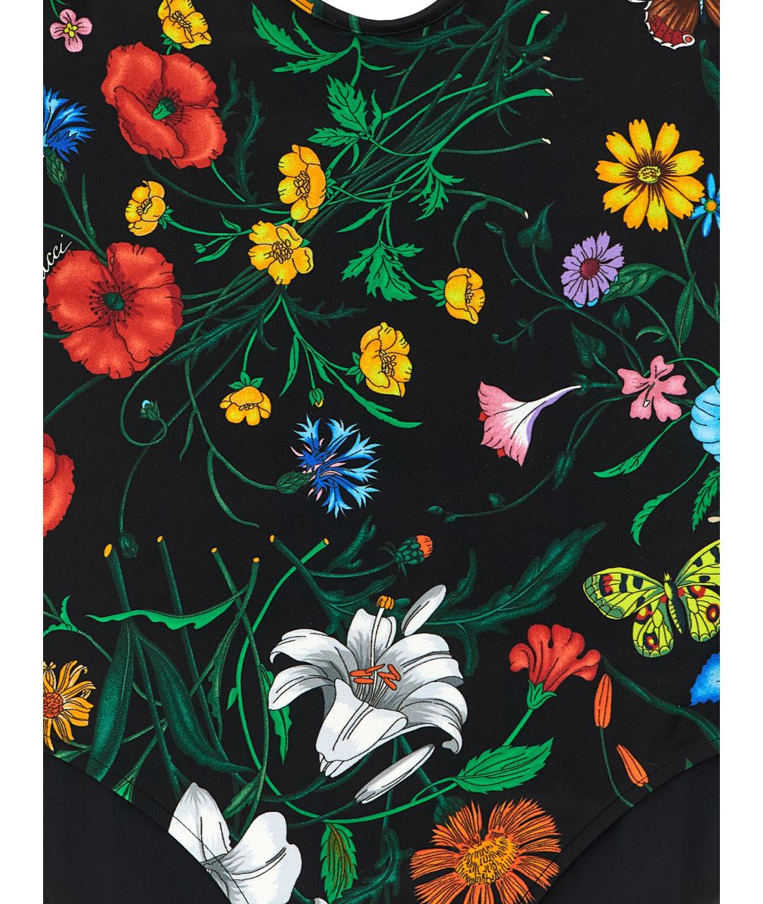 GUCCI Черный полиамидовый купальник, фото 3