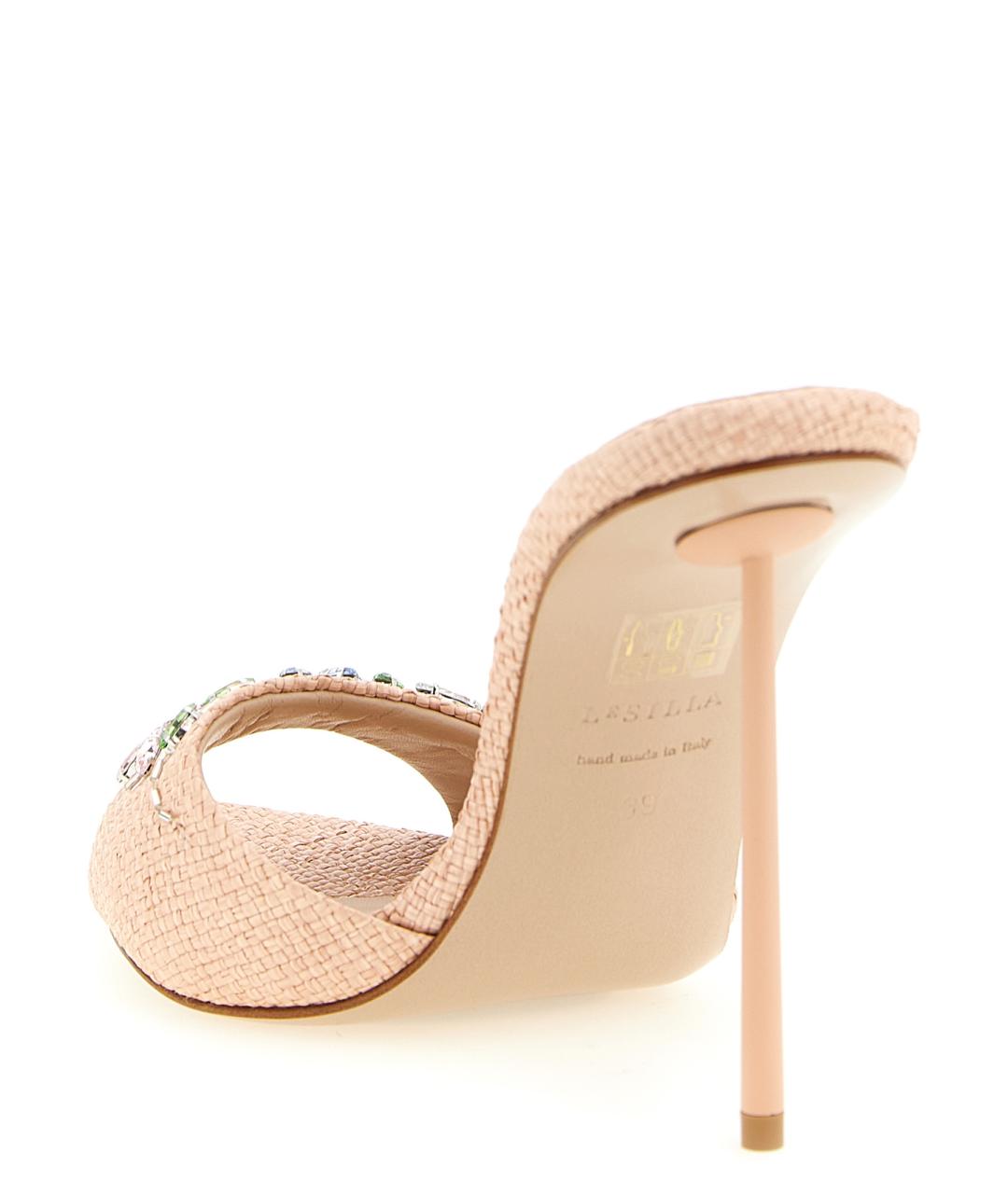 LE SILLA Розовые синтетические босоножки, фото 3