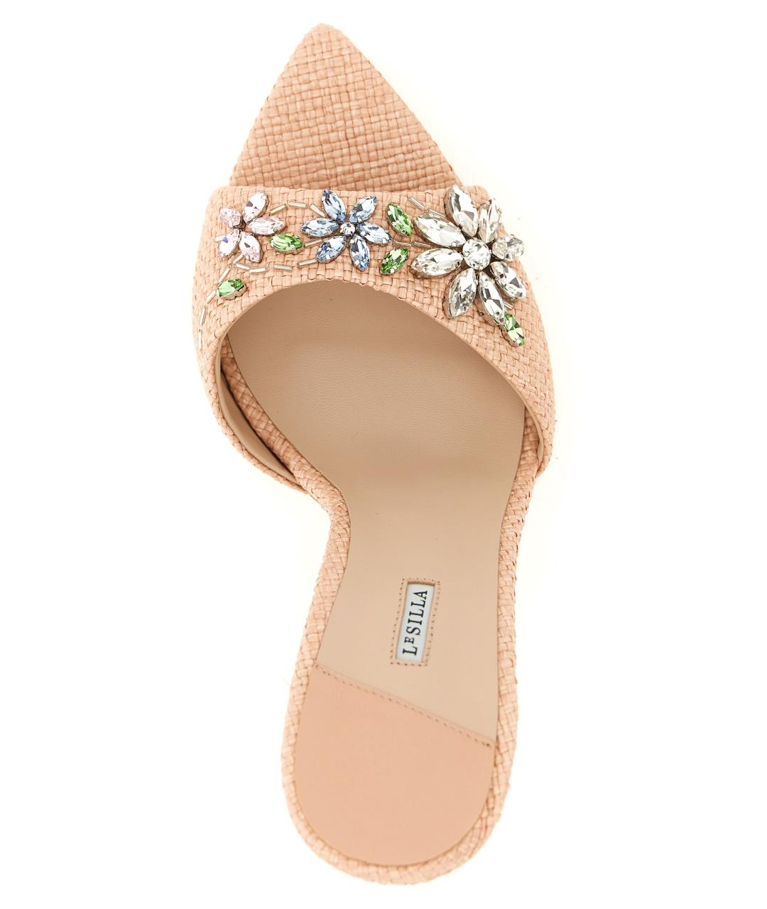 LE SILLA Розовые синтетические босоножки, фото 4