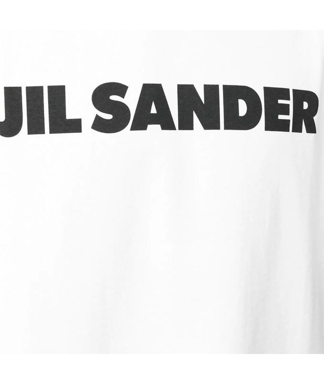 JIL SANDER Белая хлопковая футболка, фото 3