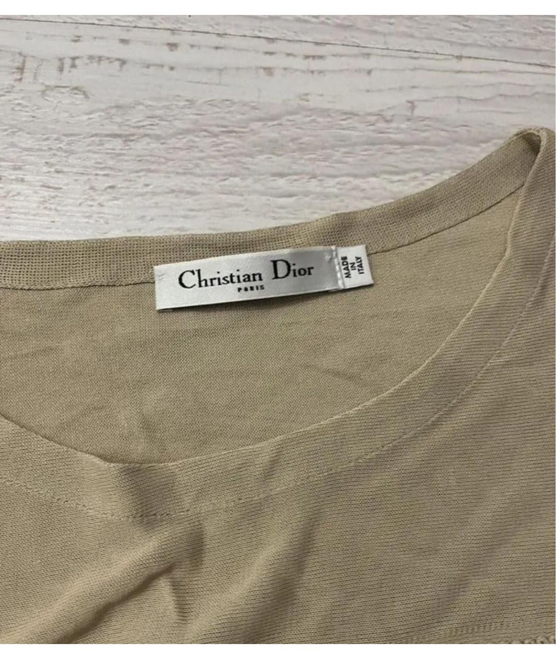 CHRISTIAN DIOR Бежевое вечернее платье, фото 2