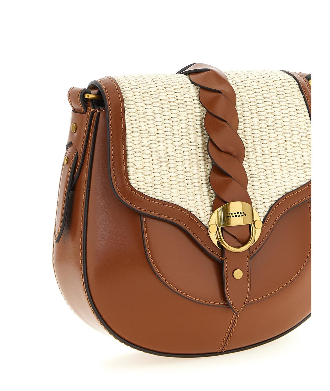 ISABEL MARANT Коричневая кожаная сумка через плечо, фото 3
