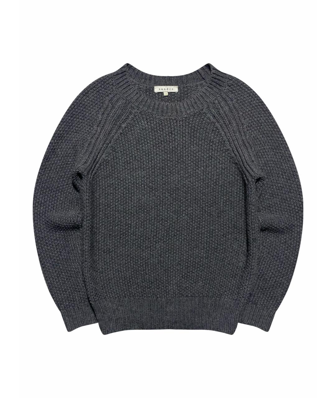 SANDRO Антрацитовый джемпер / свитер, фото 1