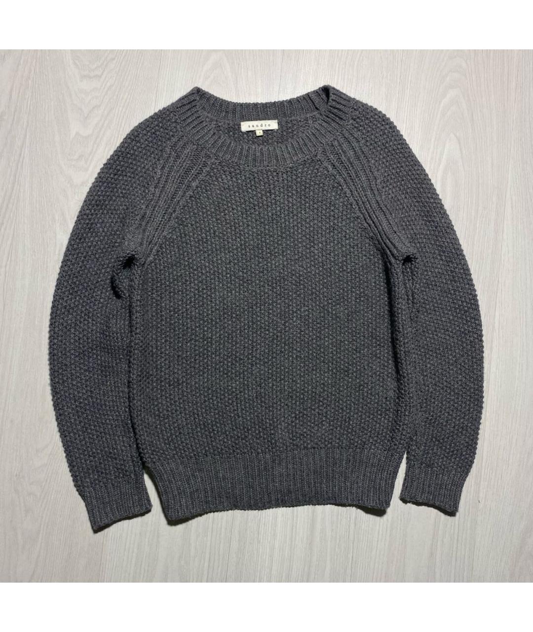 SANDRO Антрацитовый джемпер / свитер, фото 6