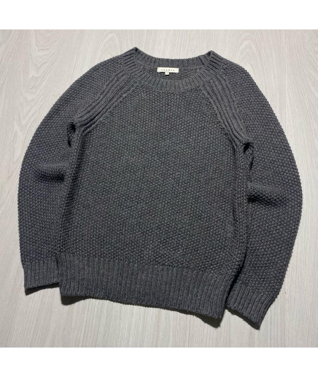 SANDRO Антрацитовый джемпер / свитер, фото 2