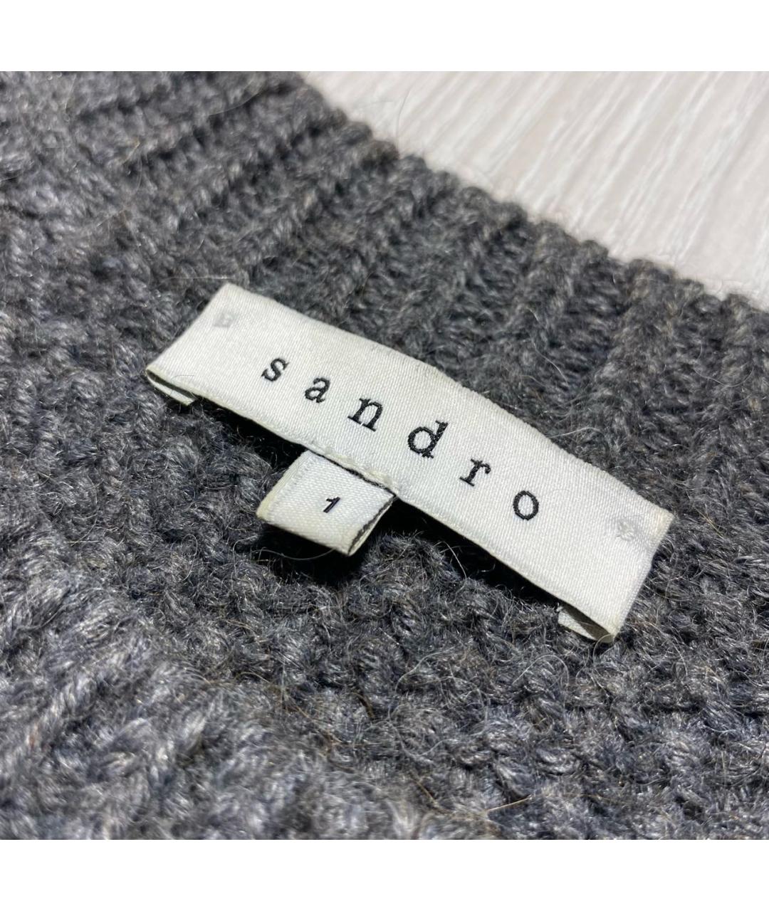 SANDRO Антрацитовый джемпер / свитер, фото 4