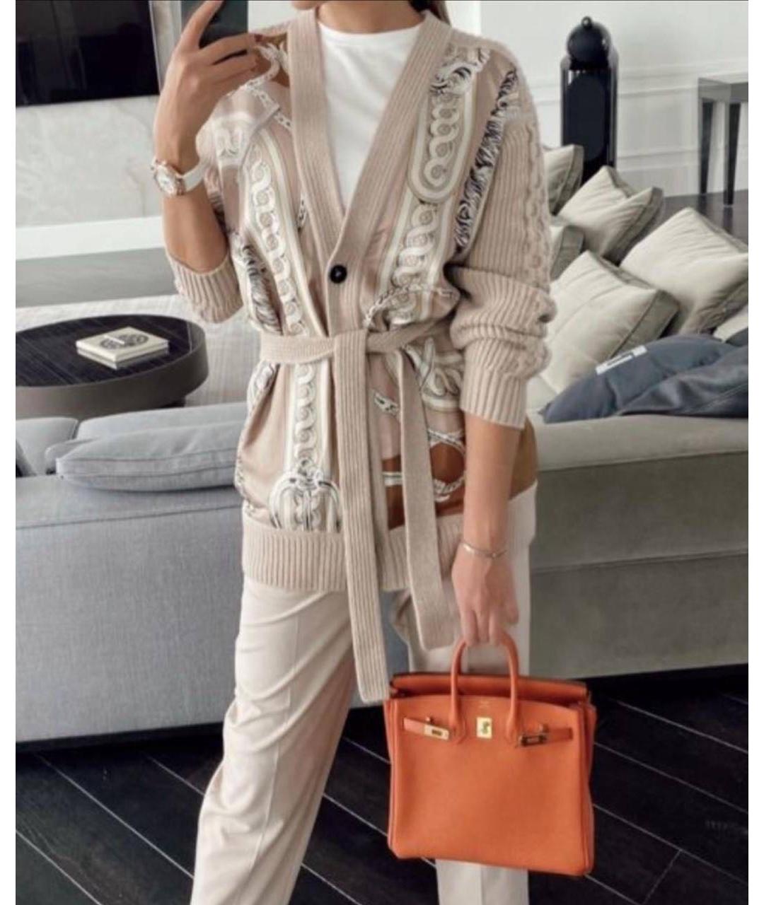 HERMES Бежевый кардиган, фото 6