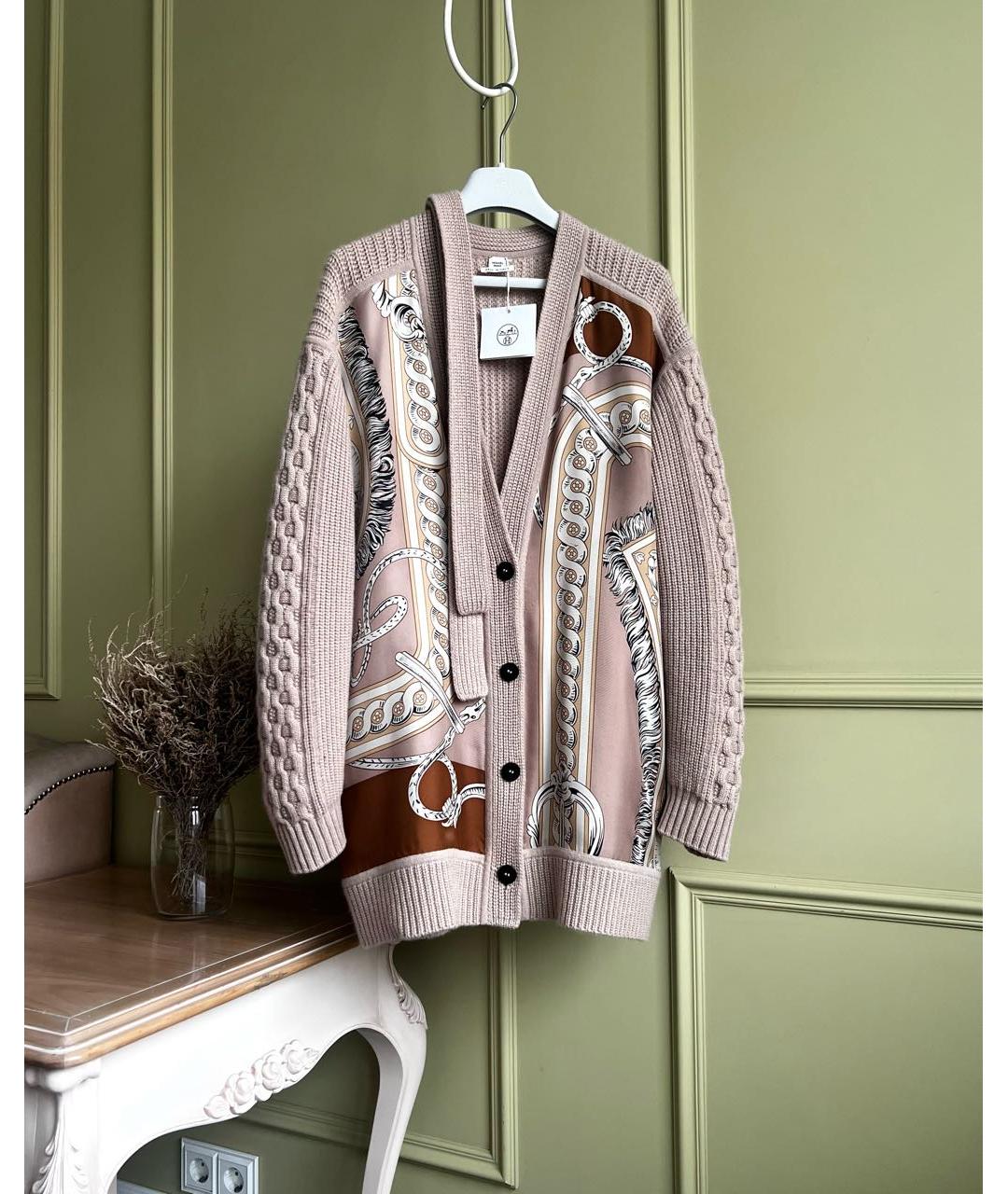 HERMES Бежевый кардиган, фото 9