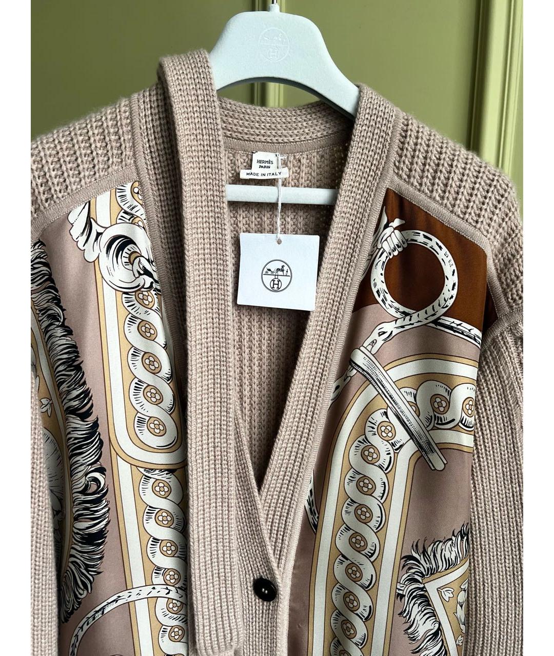 HERMES Бежевый кардиган, фото 2