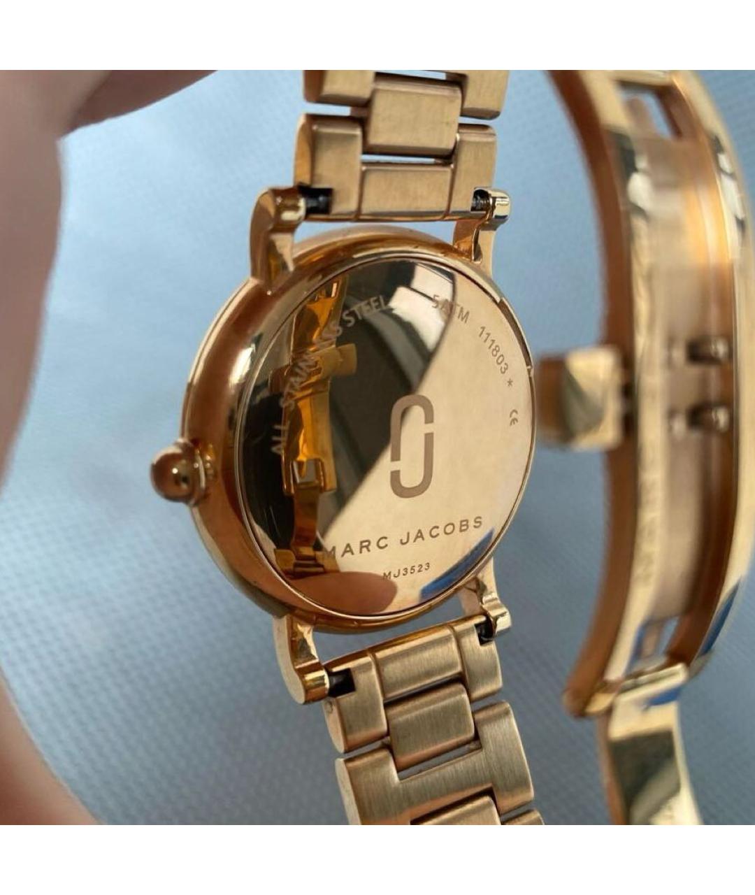 MARC JACOBS Золотые металлические часы, фото 2