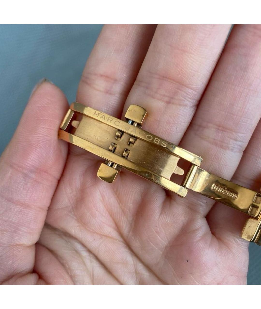 MARC JACOBS Золотые металлические часы, фото 3