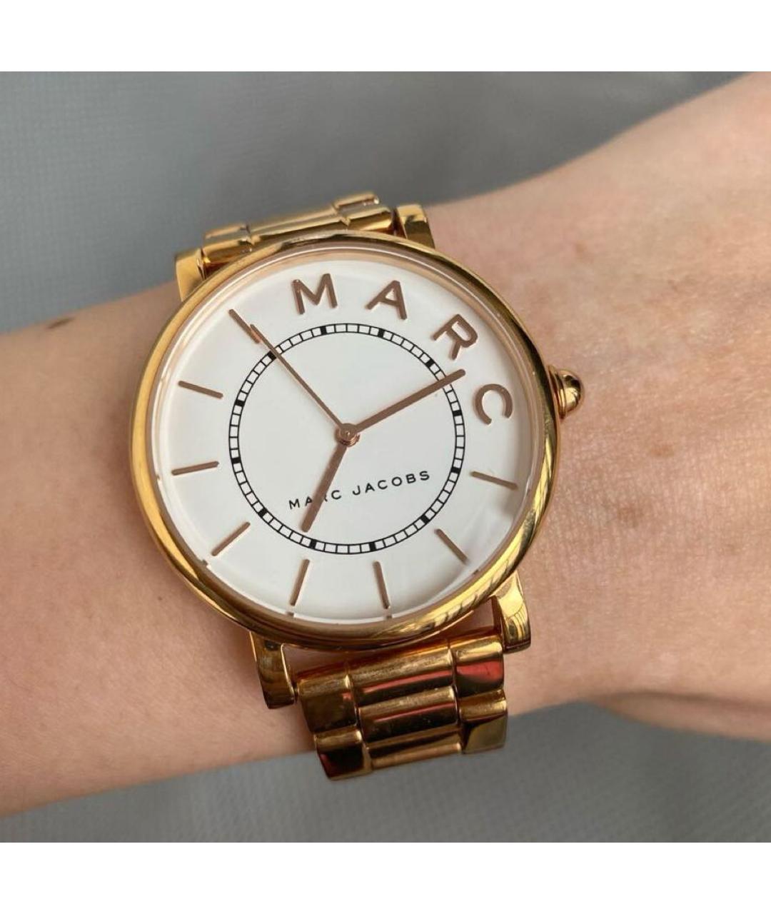 MARC JACOBS Золотые металлические часы, фото 5