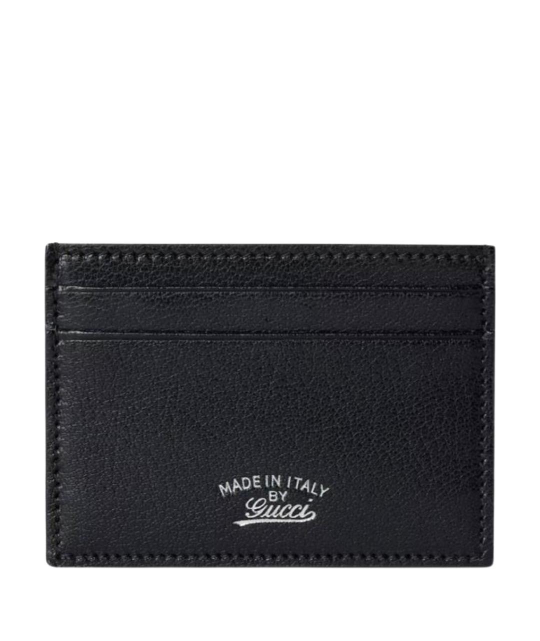 GUCCI Черный кожаный кардхолдер, фото 1