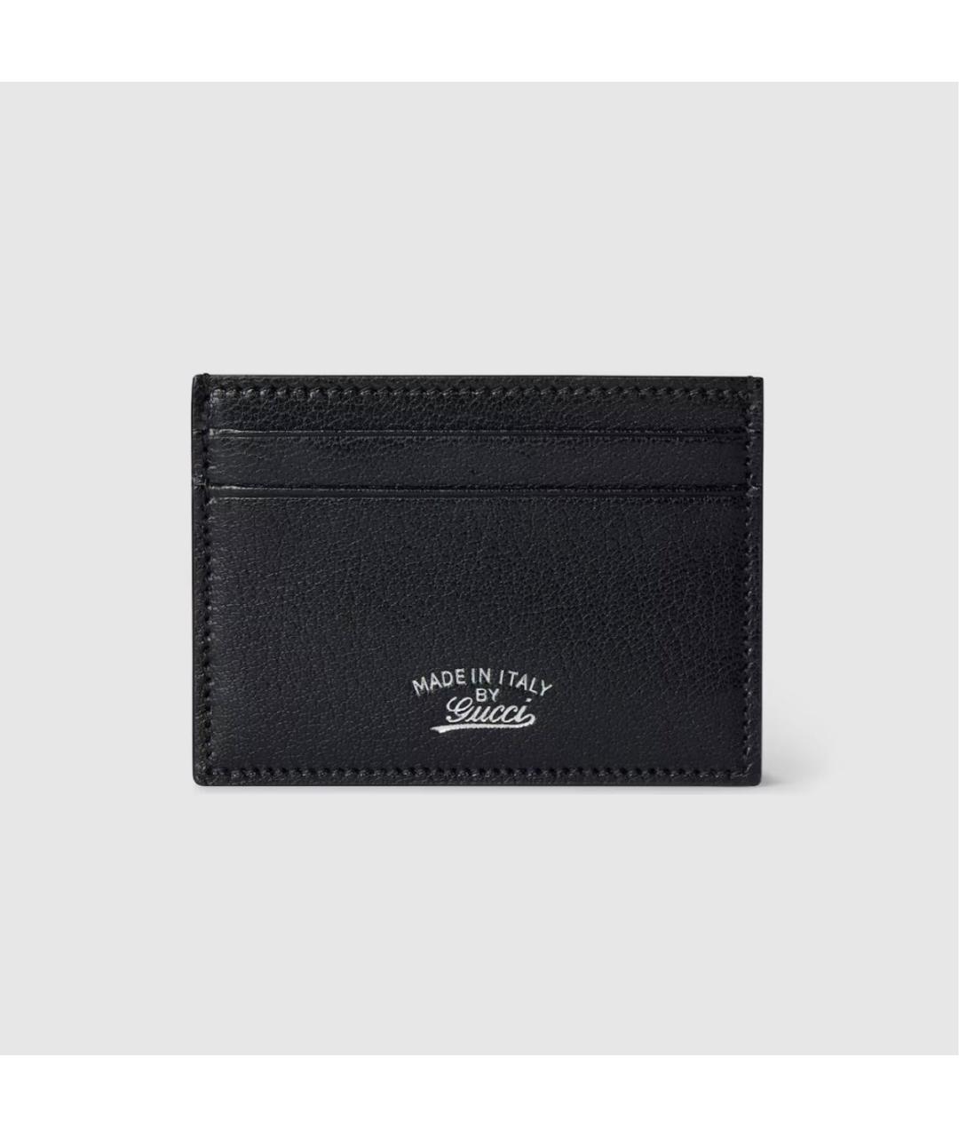 GUCCI Черный кожаный кардхолдер, фото 5