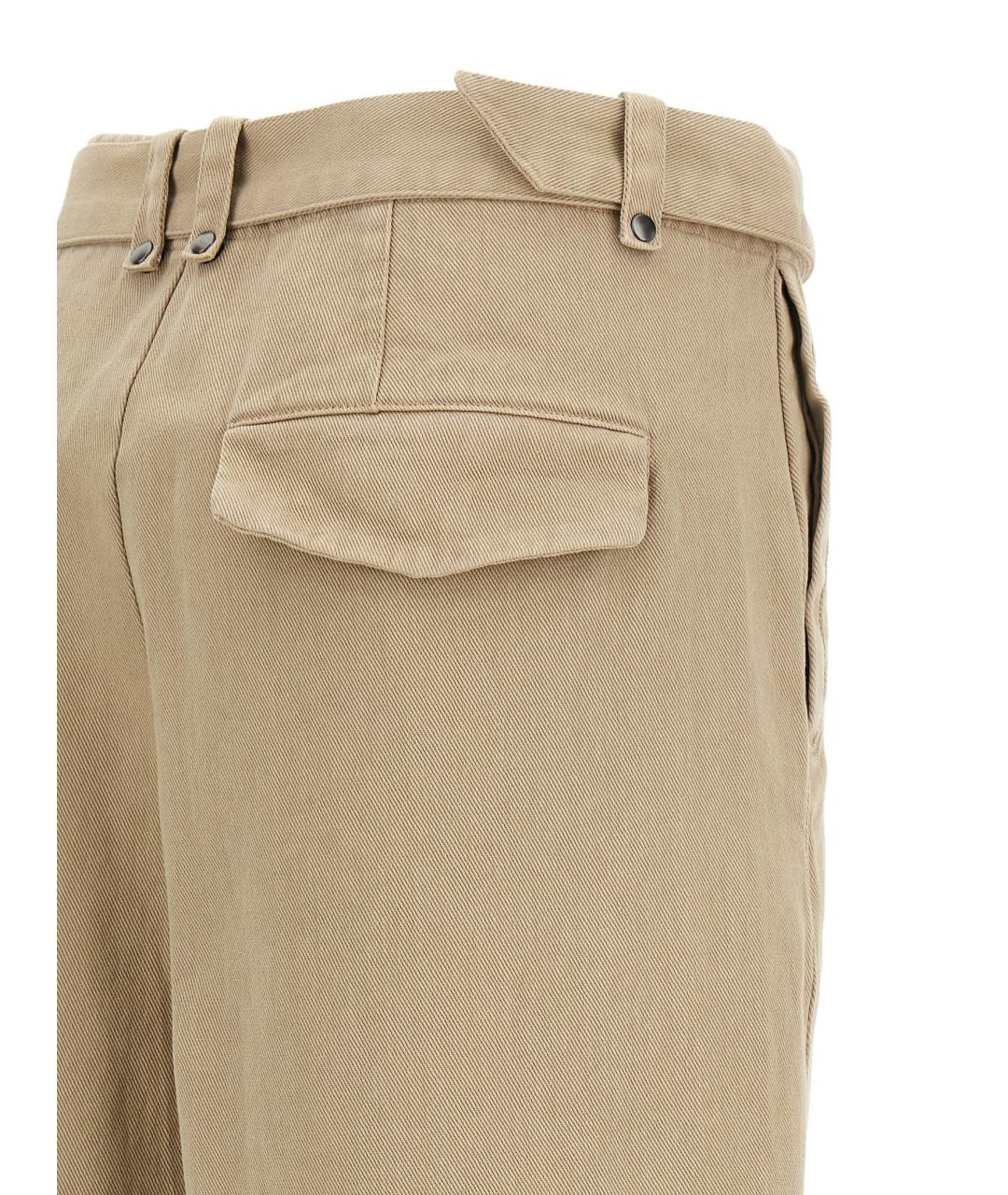 entire studios Бежевые хлопковые повседневные брюки, фото 4