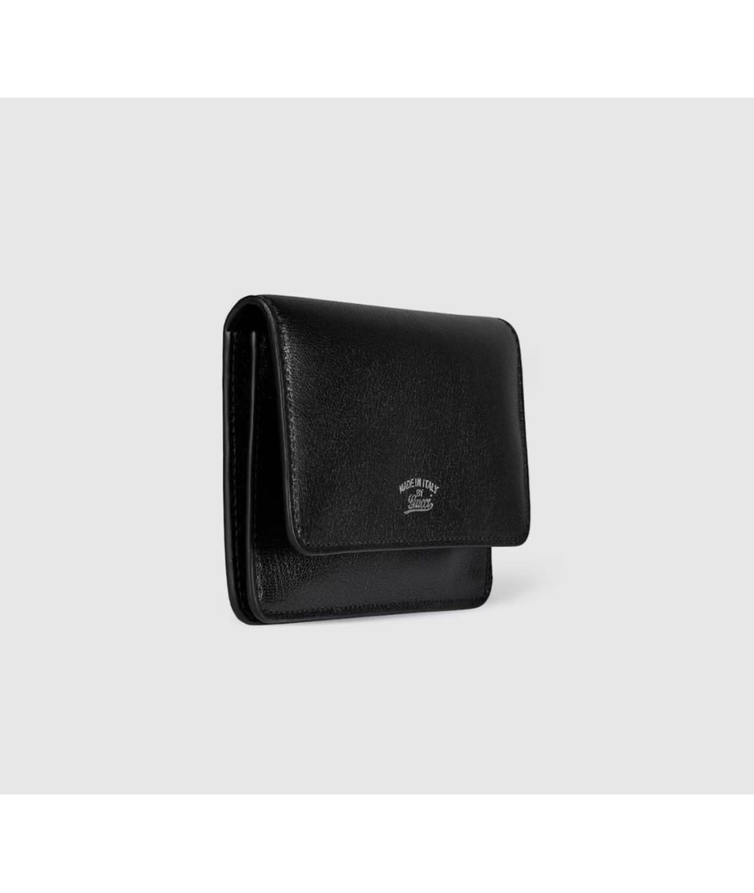 GUCCI Черный кожаный кардхолдер, фото 3