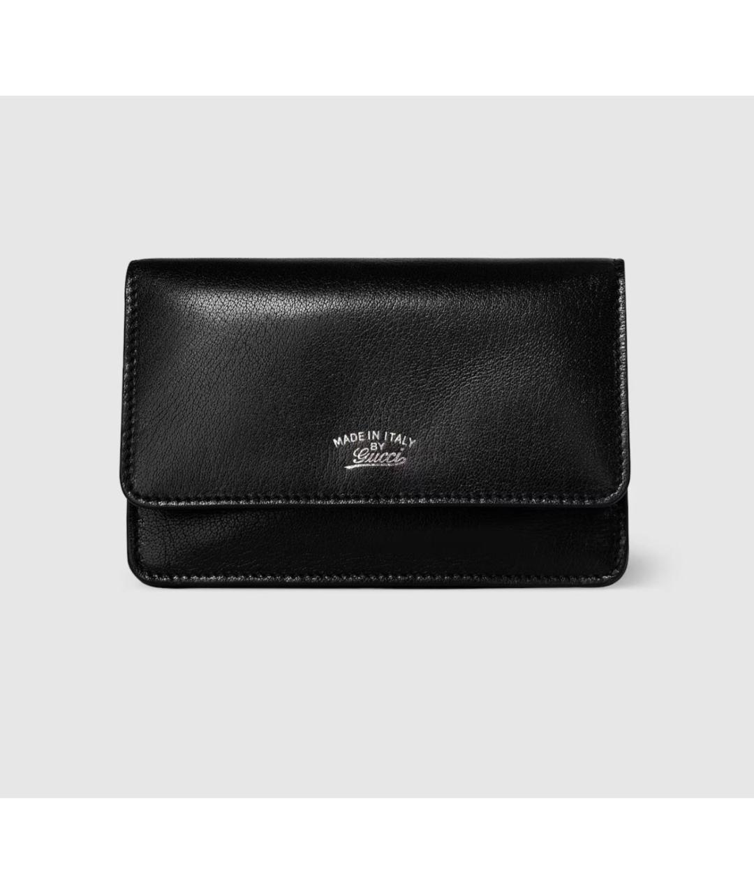 GUCCI Черный кожаный кардхолдер, фото 5