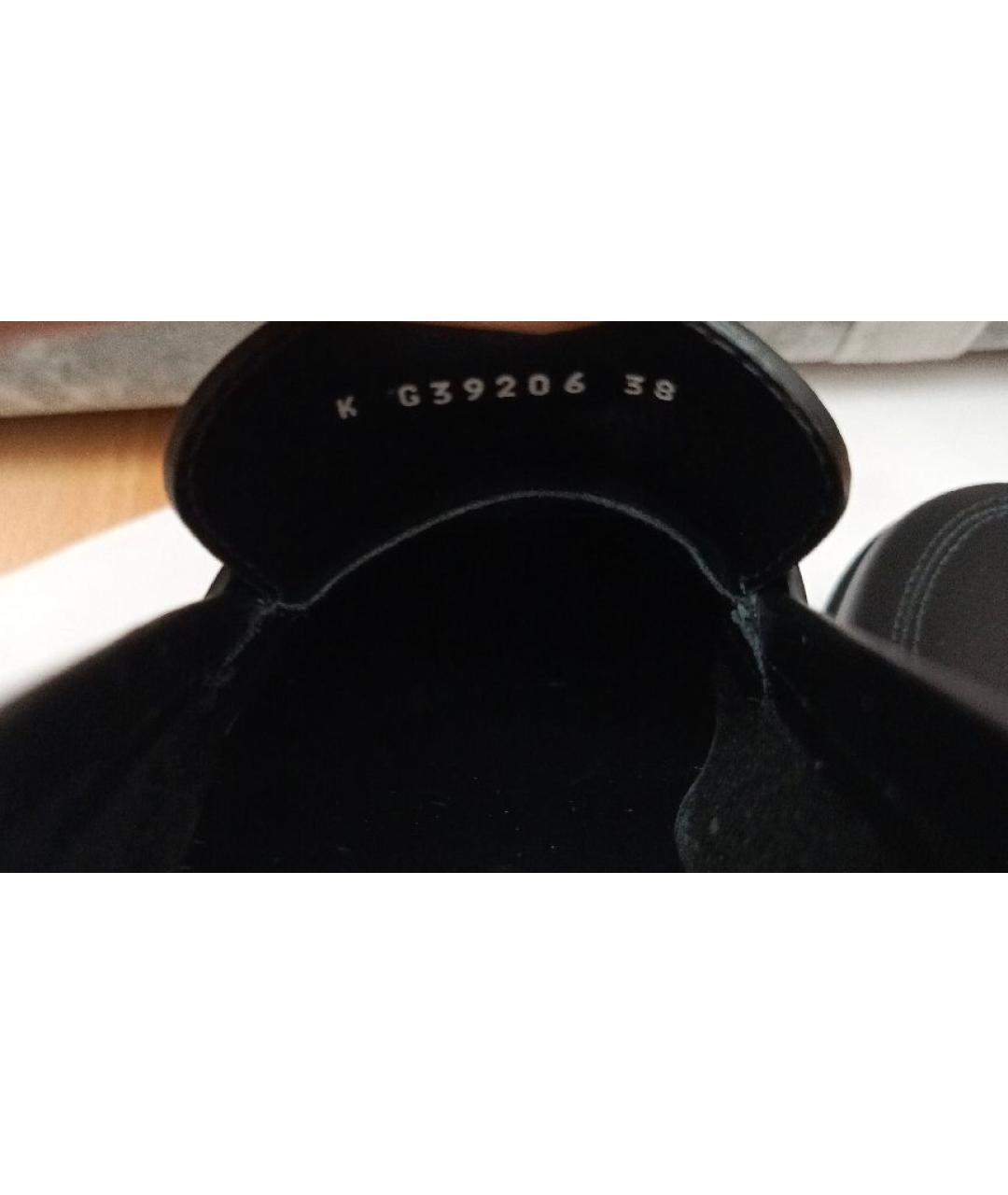 CHANEL Черные кожаные лоферы, фото 6