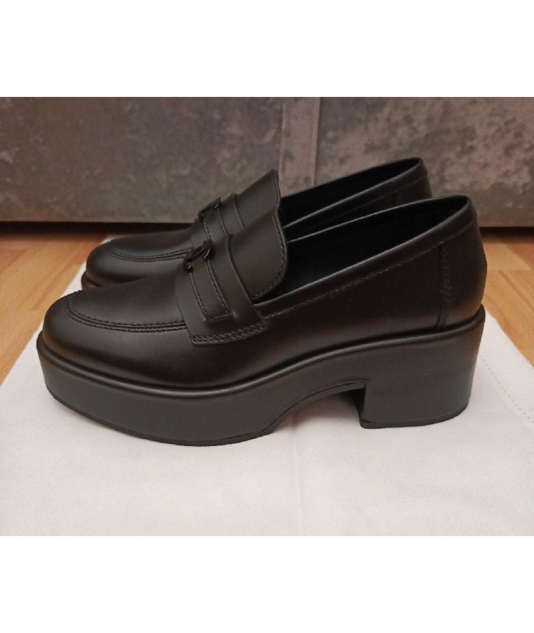 CHANEL Черные кожаные лоферы, фото 7