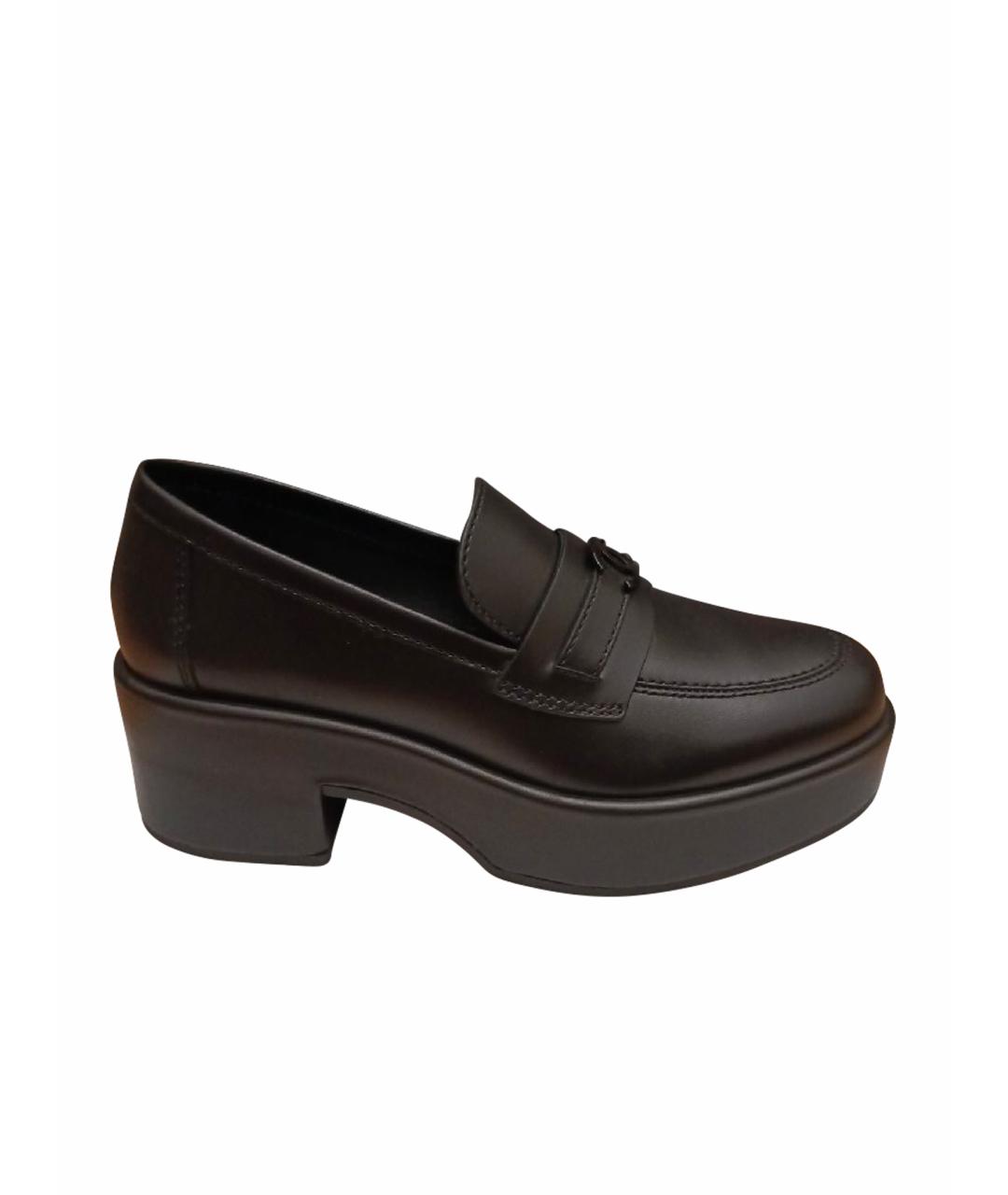 CHANEL Черные кожаные лоферы, фото 1