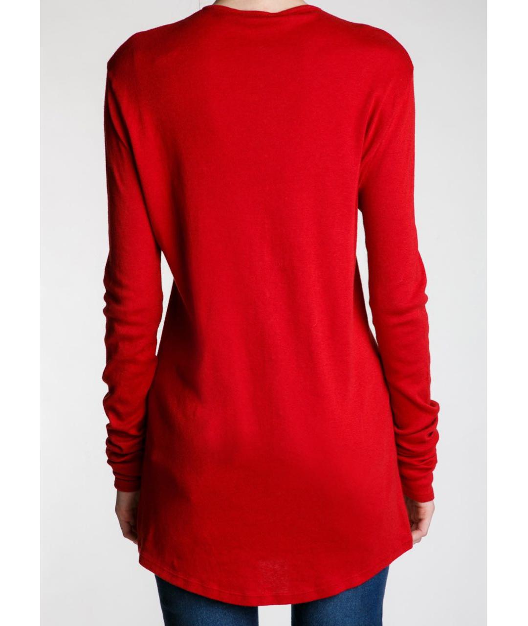 BALMAIN Бордовый хлопковый джемпер / свитер, фото 3