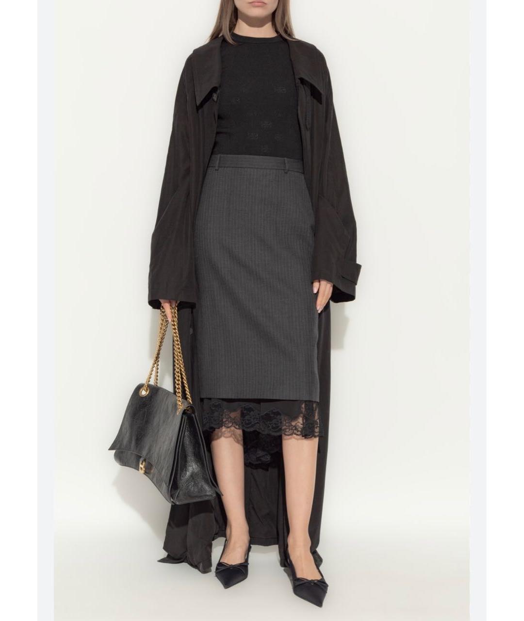 BALENCIAGA Юбка миди, фото 3