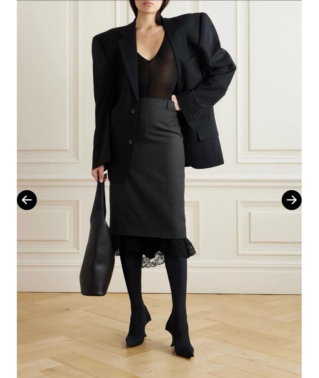 BALENCIAGA Юбка миди, фото 6