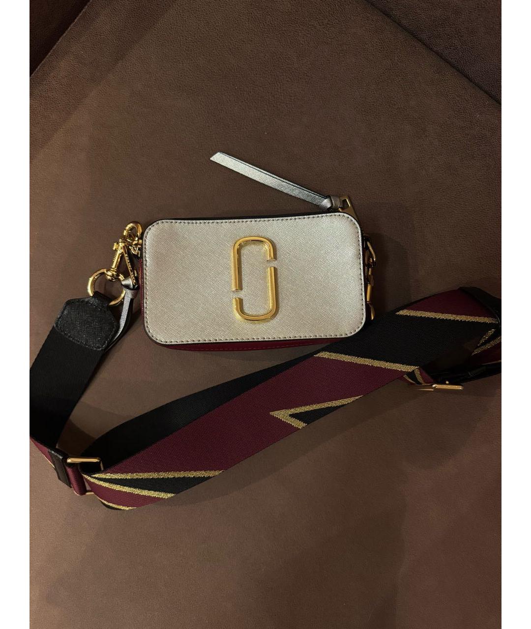 MARC BY MARC JACOBS Серебряная кожаная сумка через плечо, фото 8