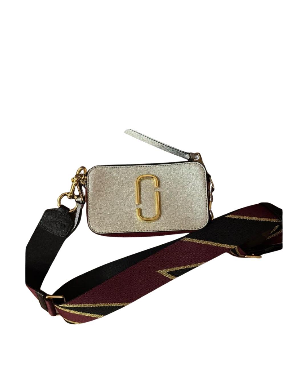 MARC BY MARC JACOBS Серебряная кожаная сумка через плечо, фото 1