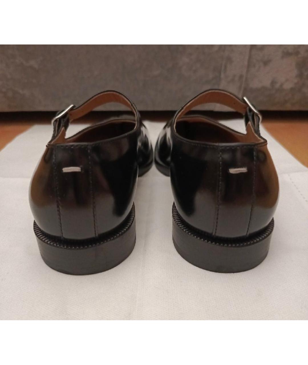 MAISON MARGIELA Черные балетки из лакированной кожи, фото 4