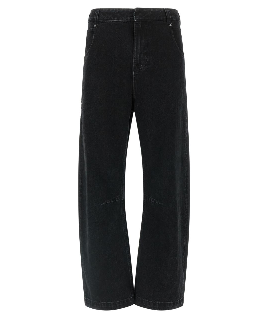 entire studios Черные хлопковые прямые джинсы, фото 1
