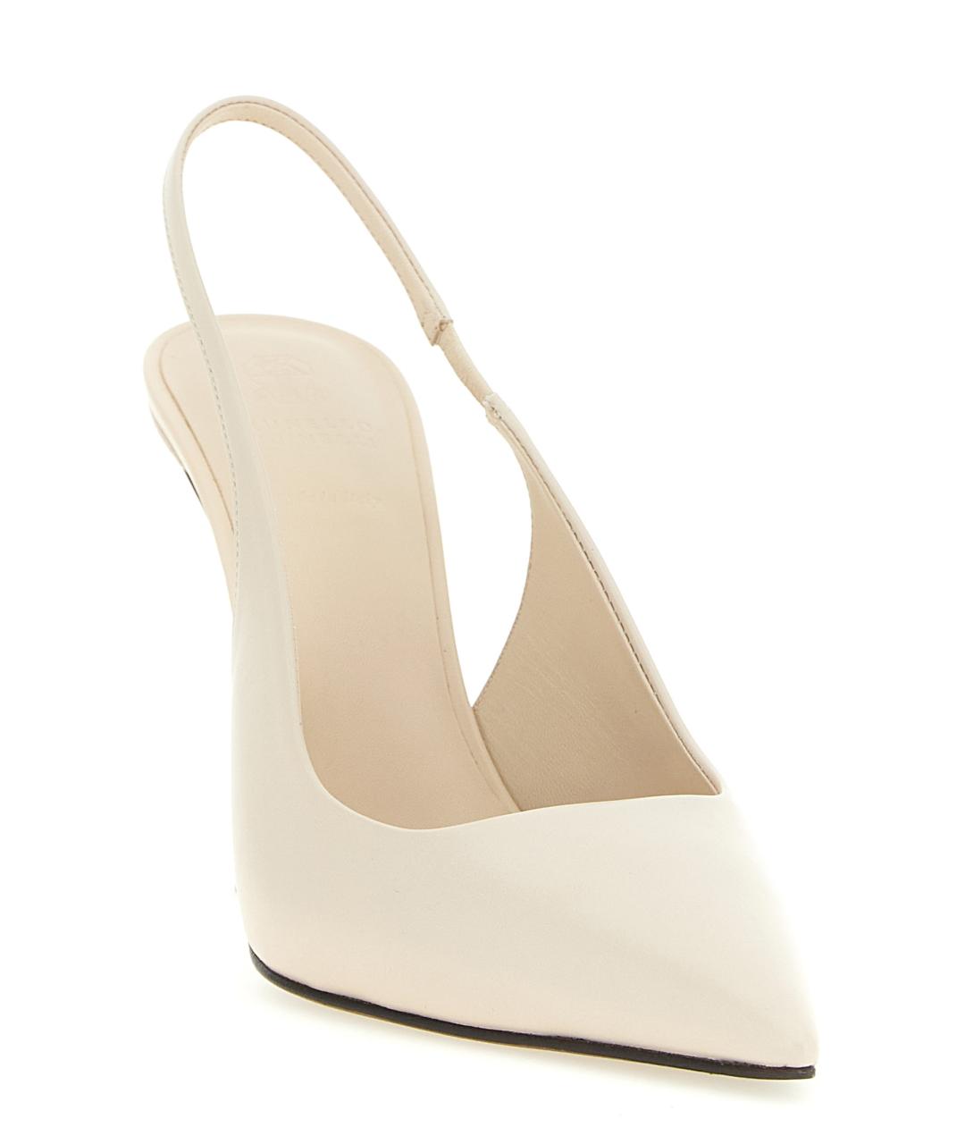 BRUNELLO CUCINELLI Белые кожаные туфли, фото 2