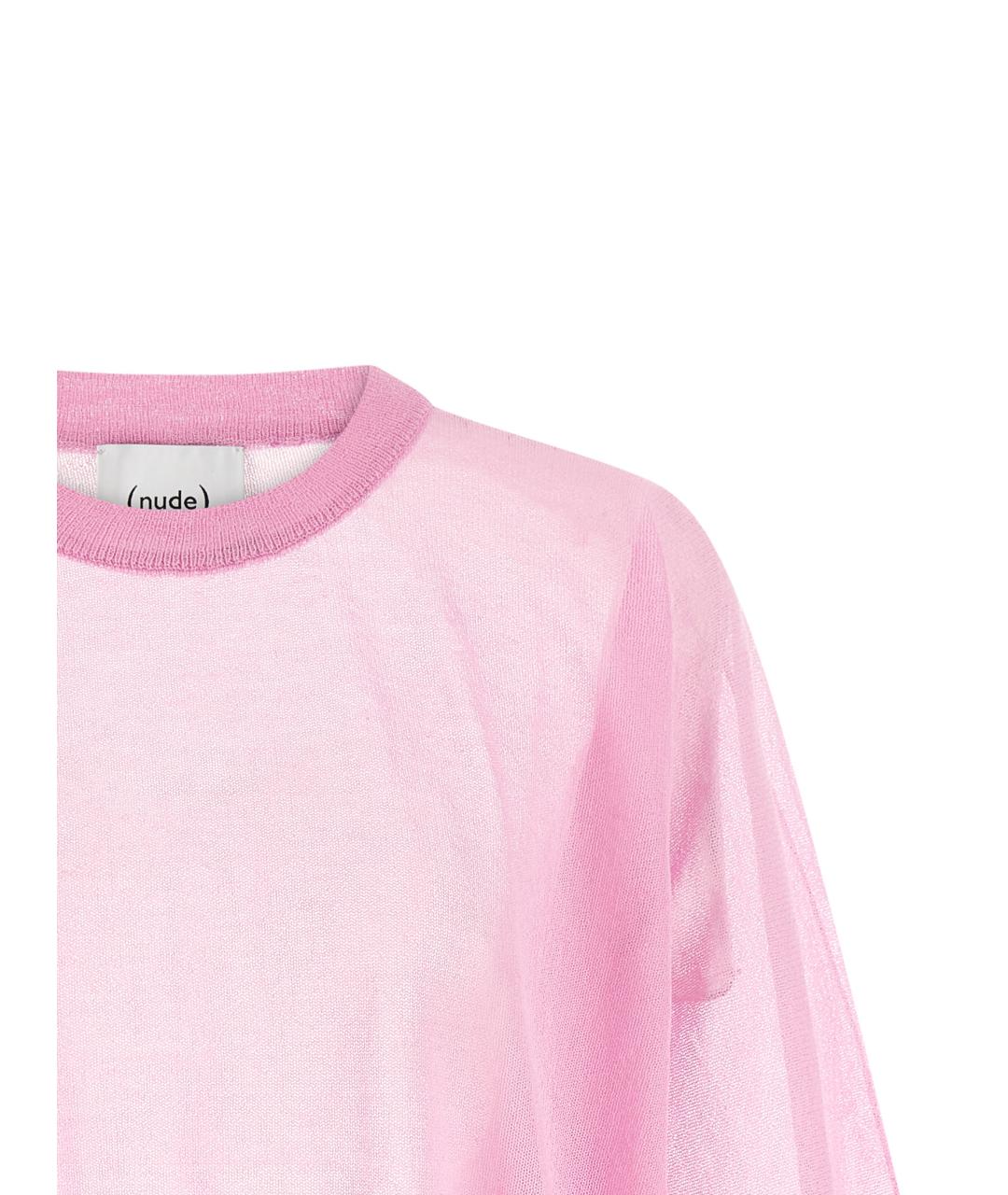 NUDE Розовый хлопковый джемпер / свитер, фото 3