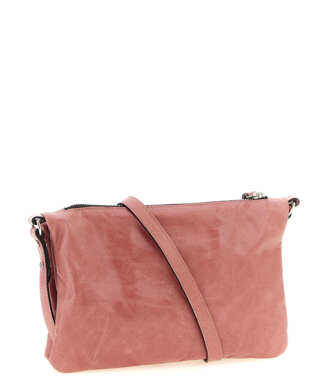 ISABEL MARANT Розовая кожаная сумка через плечо, фото 2