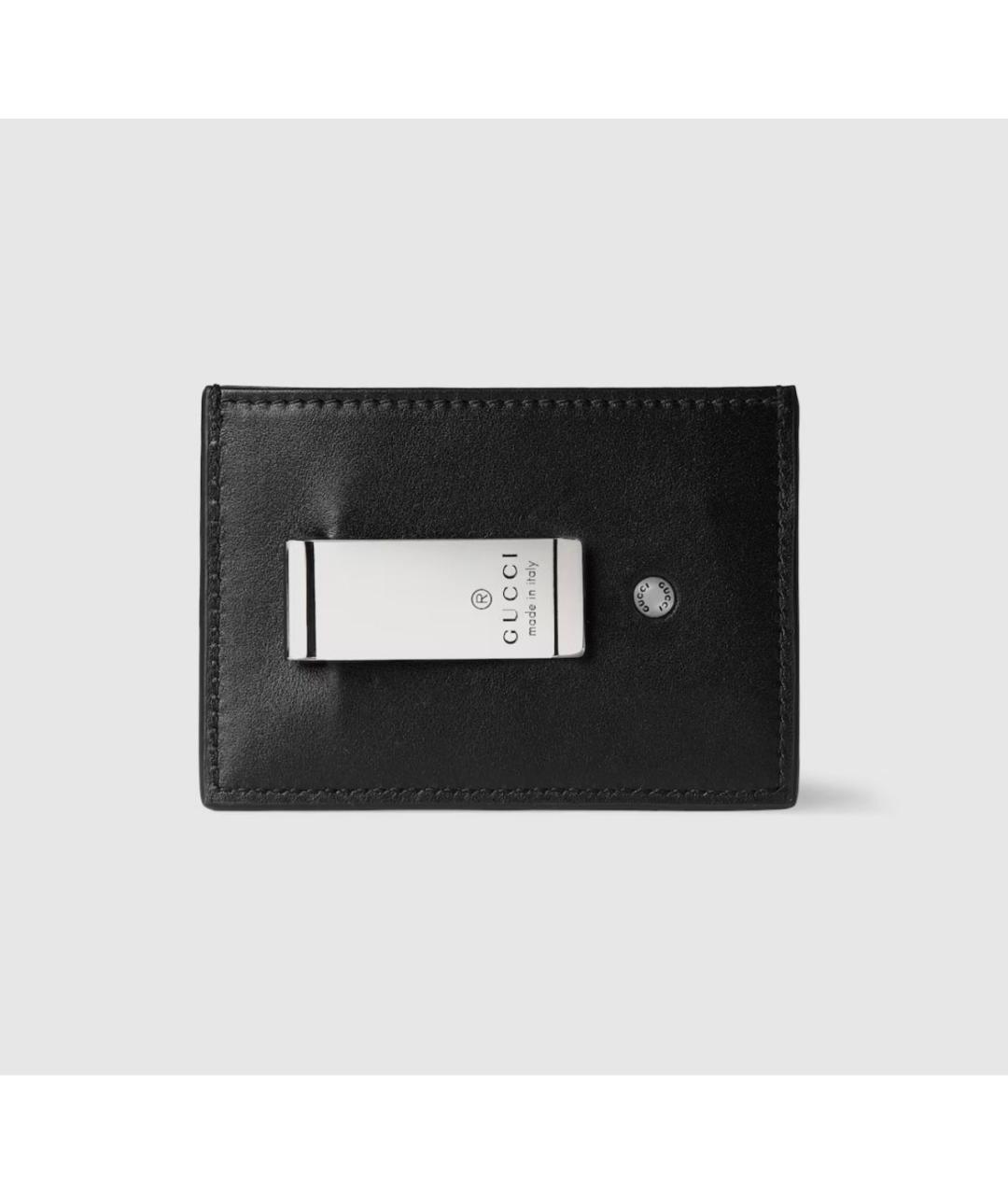 GUCCI Черный кожаный кардхолдер, фото 4