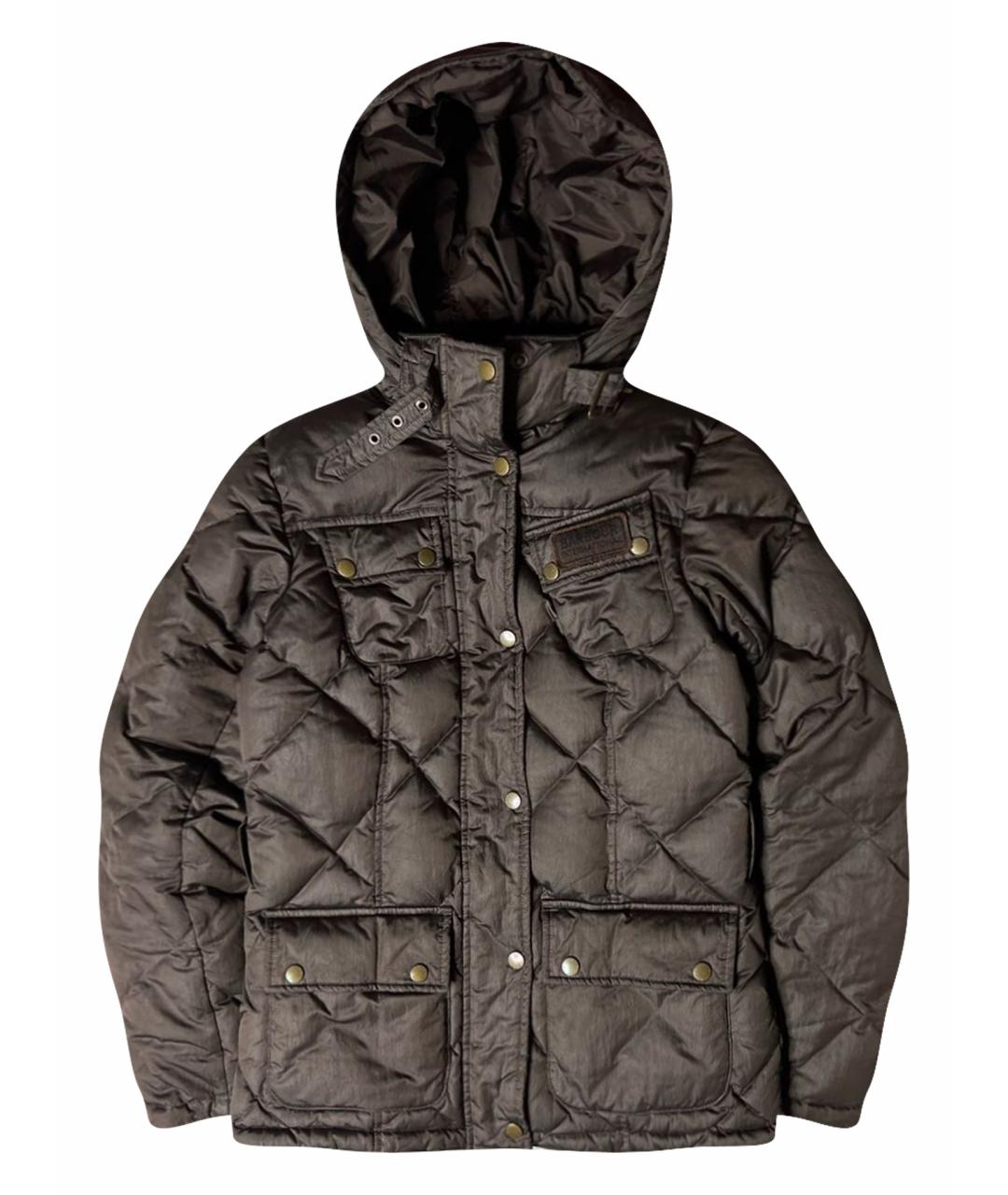 BARBOUR Коричневый полиэстеровый пуховик, фото 1