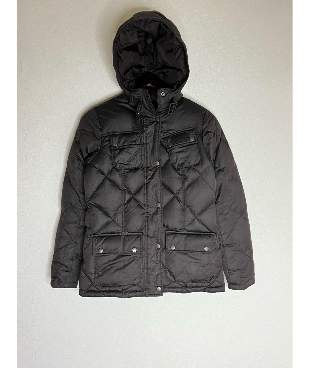 BARBOUR Коричневый полиэстеровый пуховик, фото 3