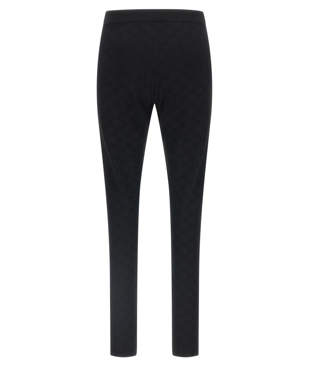 GUCCI Черные вискозные леггинсы и велосипедки, фото 2