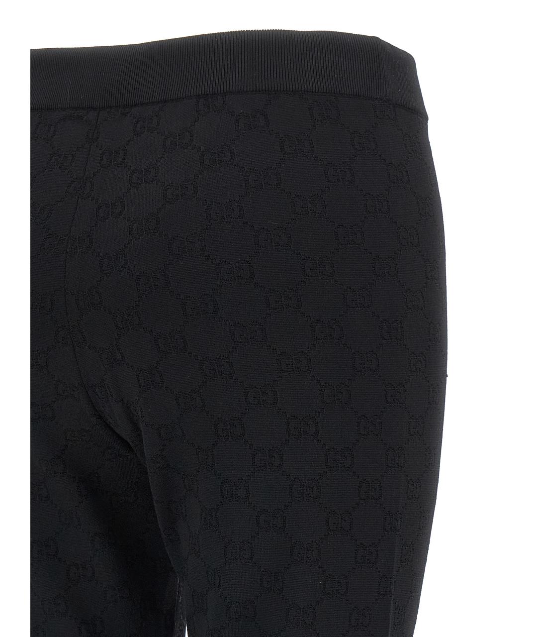 GUCCI Черные вискозные леггинсы и велосипедки, фото 4