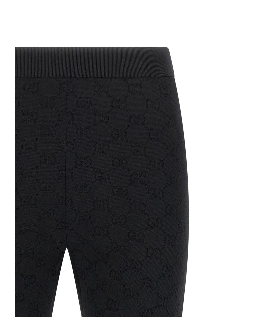 GUCCI Черные вискозные леггинсы и велосипедки, фото 3