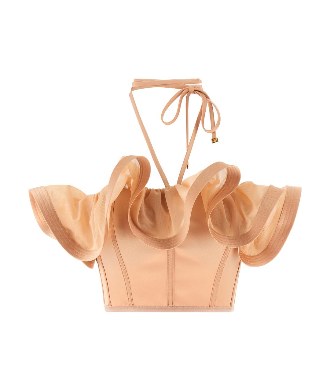 ELISABETTA FRANCHI Розовая полиамидовая блузы, фото 1