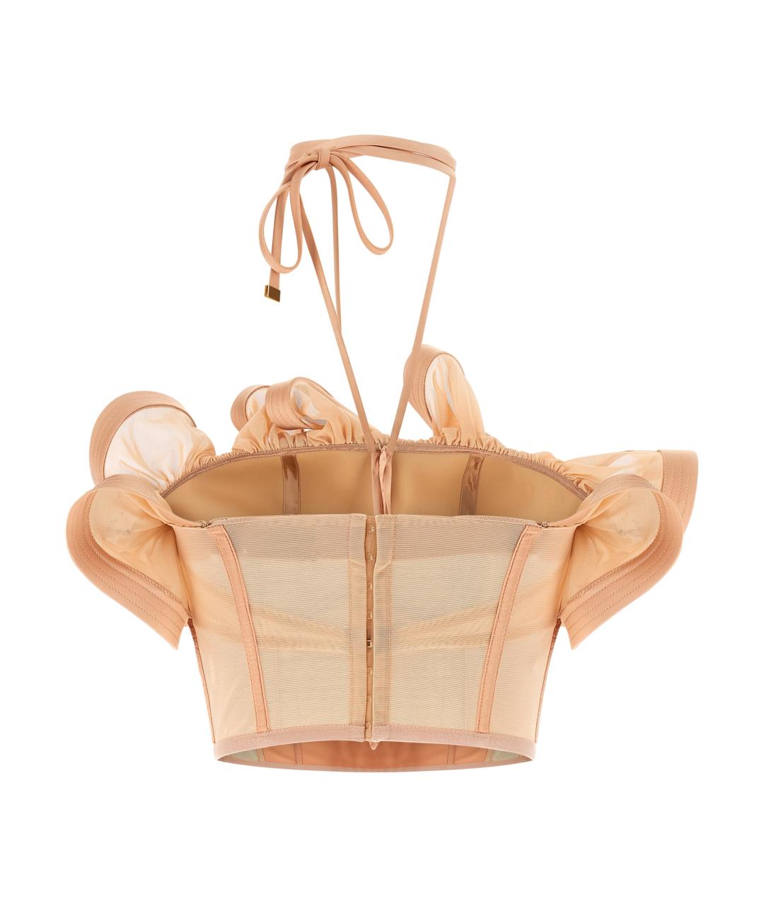 ELISABETTA FRANCHI Розовая полиамидовая блузы, фото 2