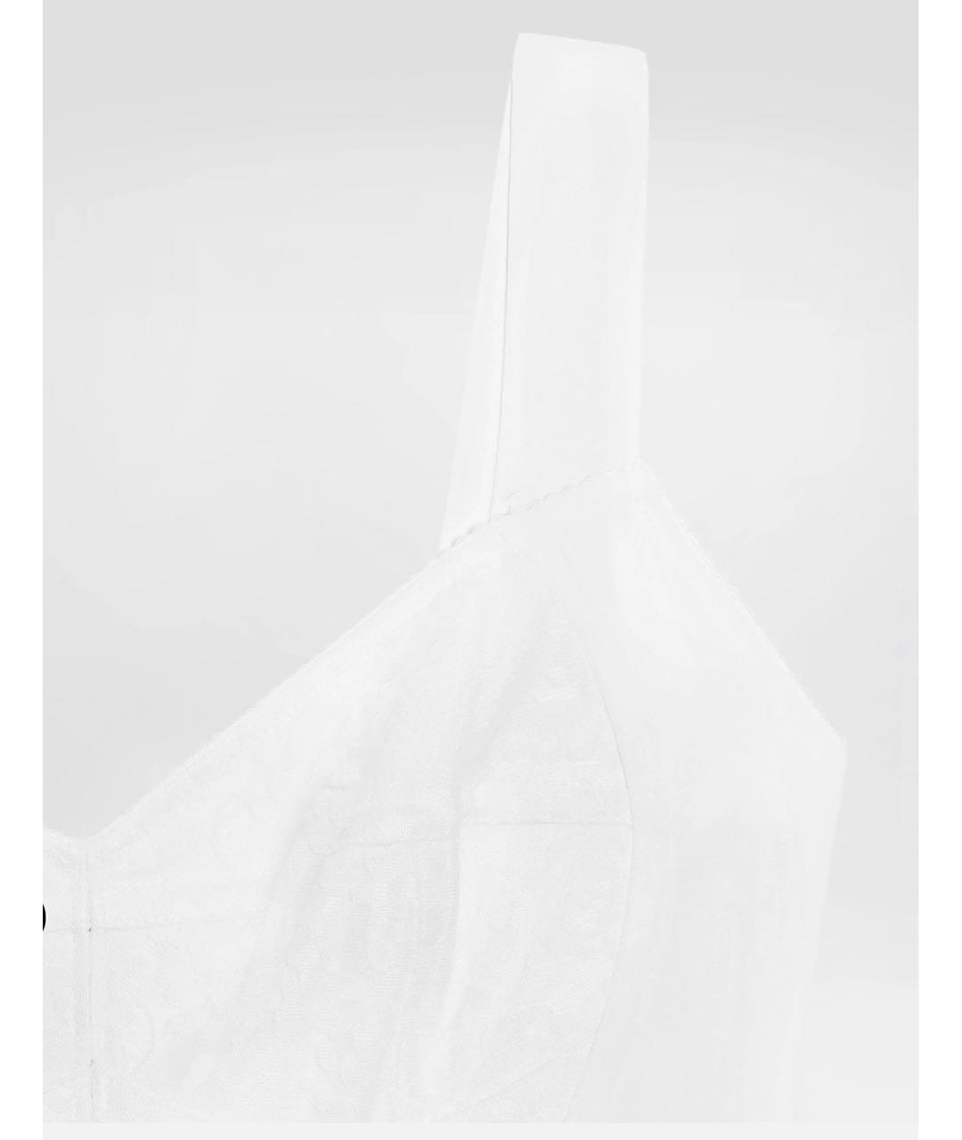 DOLCE&GABBANA Белое полиамидовое вечернее платье, фото 3