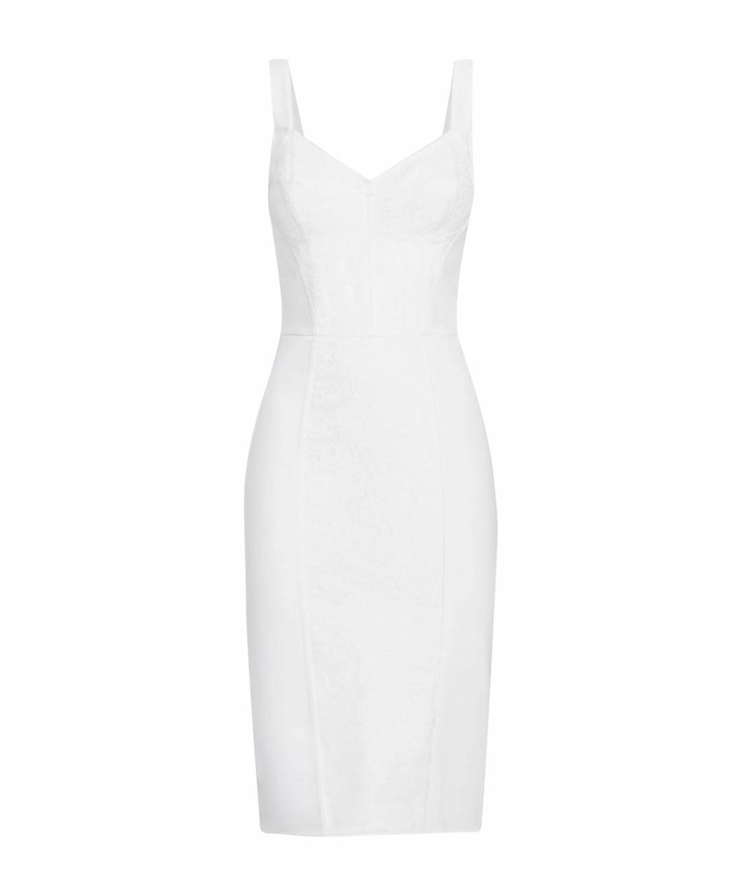 DOLCE&GABBANA Белое полиамидовое вечернее платье, фото 1