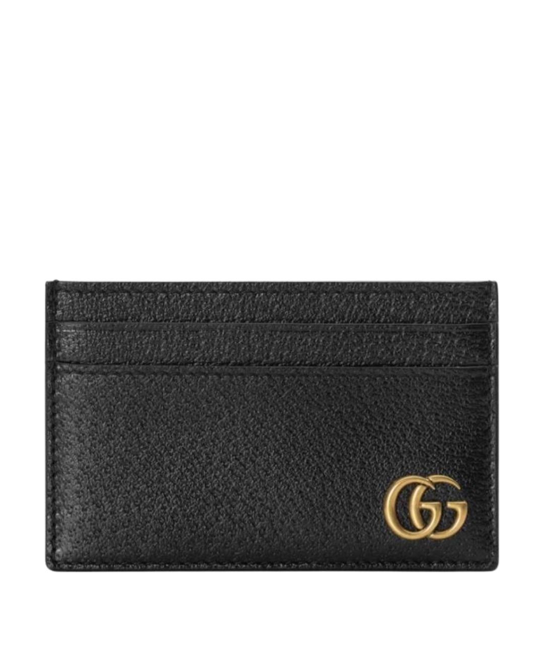 GUCCI Черный кожаный кардхолдер, фото 1